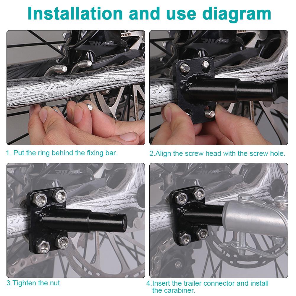 Bike Trailer Hitch Coupler Bicycle Trailer Hitch Bike Trailer Hitch Connector for Childrens Trailers and Most Bicycles