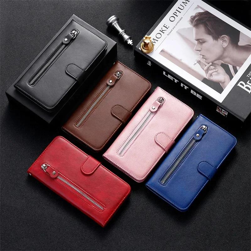 Чехол Xiami 15 Pro для Xiaomi 15 Pro Защитный чехол Coque для Xiaomi Mi 15 Pro Роскошные чехлы на молнии Кожаный кошелек для телефона Флип Funda