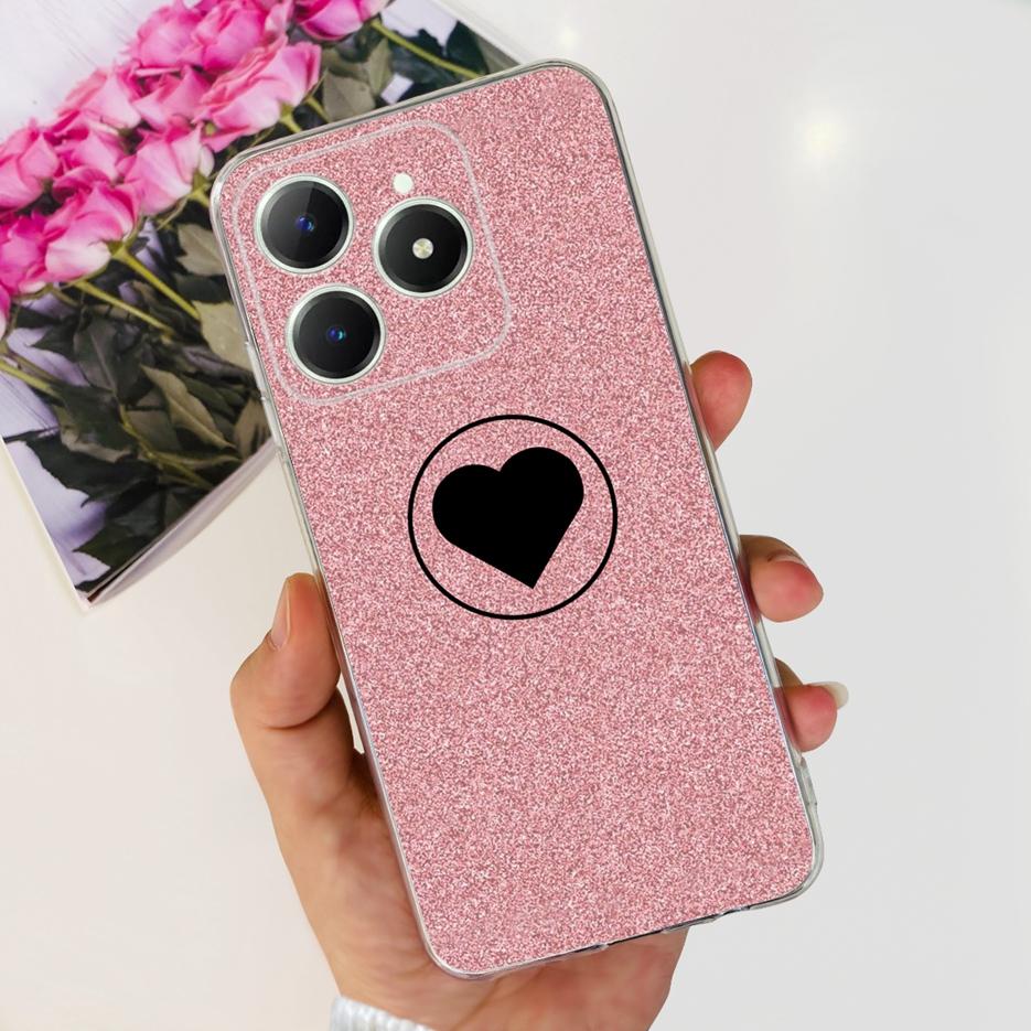 Чехол для Realme C61 Чехол для Realme C63 Милый Кот Мультяшный Расписной Чехол Мягкий Силиконовый Чехол для Телефона Для Realme C61 RealmeC61 RealmeC63 Fundas
