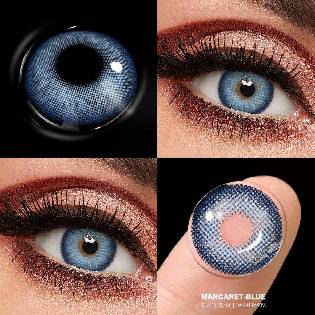 FUNSACHY НОВЫЕ 1 пара зеленых контактных линз для глаз Натуральные цветные линзы Цветные глаза Синие линзы Косметические серые зрачки Ежегодно