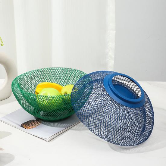 Fruit Plate with Built-in Drainage Holes Bird Nest Design Fruit Basket Kitchen Counter Dining Table Home Decor