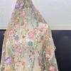 130x90 см Ткань Wer 3D Сетчатая Вышитая Ткань Кружево Свадебное Платье Выпускное Платье Модное Платье Ткань для Шитья Продажа за Ярд