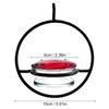 Hanging Hummingbird Feeder Attract Birds Outdoor Humming Bird Feeder With Red Glass Bowl For Outside Garden Backyard Patio Deck