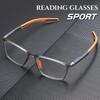 TR90 Sport Reading Glasses Ultralight Anti-blue Light Presbyopia Eyeglasses Men's Hyperopia Optical Eyewear Diopters +1.0 To +4.0