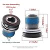 4pcs dust-proof bicycle center shaft screw spline center shaft screw tooth plate crank mounting flow