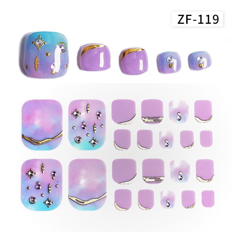 Наклейки на ногти с 3D-ромбовидным узором: Водостойкий, долговечный, отбеливающий для ног