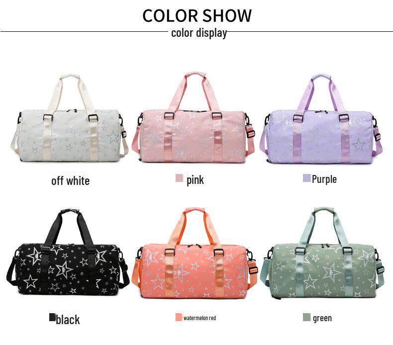 Вместительная дорожная сумка с отделением для обуви и отделением для влажного/сухого белья, удобная для переноски в руке, для спорта и отдыха.