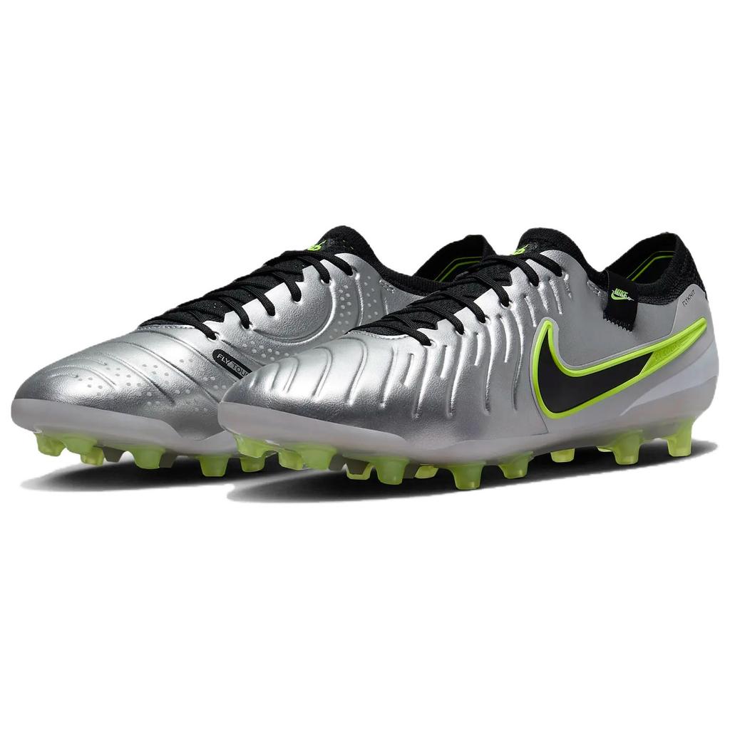 Nike Tiempo Legend 10 Elite AG Pro Металлический Серебристый Вольт Черный  DV4330-001