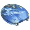 VidaXL Toilet Seat with Lid MDF Dolphins
