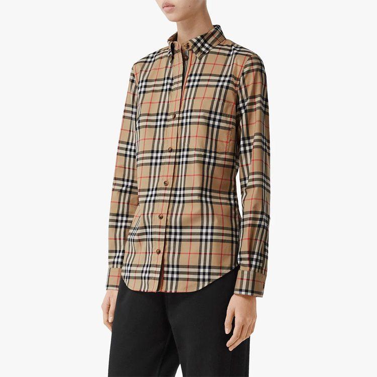 Burberry Рубашка SS21 Женский весенний наряд Бежевый 80222841