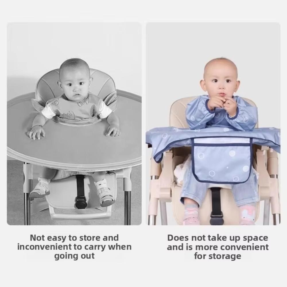 Anti-Dirty Feeding Bib Waterproof Long Sleeves Bib Baby Eating Table Cover Baby Feeding