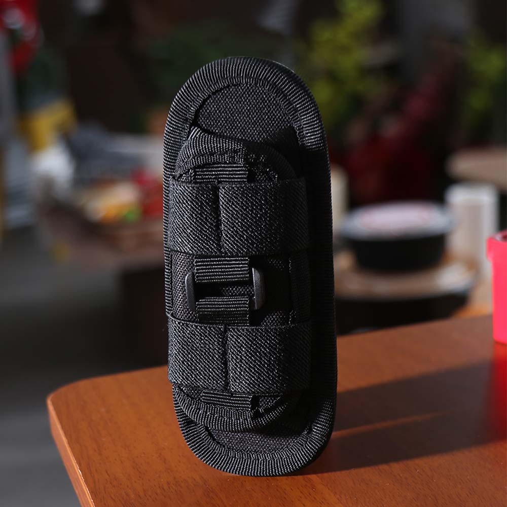 360 Degree Rotatable Flashlight Holder Pouch Durable Torch Case Flashlight Bag Outdoor Activities
