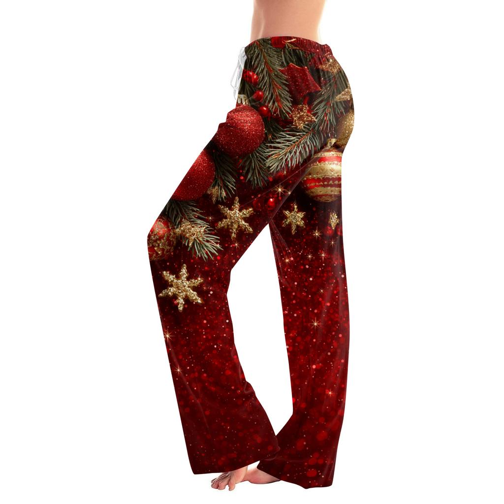 Women's Fashion Loose Casual  Printed Casual Pants