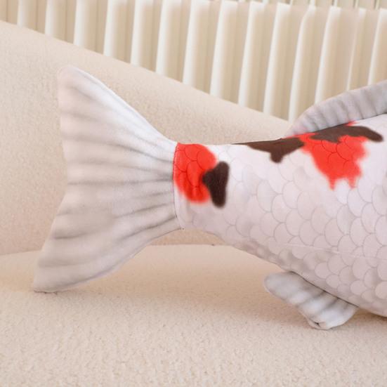 Плюшевая подушка в виде рыбы, имитация куклы кои, плюшевая игрушка, украшение, диванная подушка, мягкая набивная