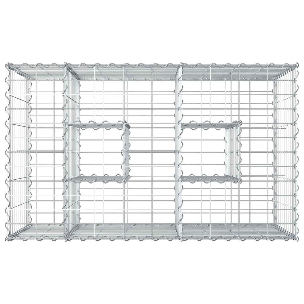 Gabion Raised Bed Silver
