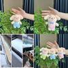 Adorable Piglet Plush Keychain With Soft Short Plush And Cute Cartoon Design In Green Blue Pink