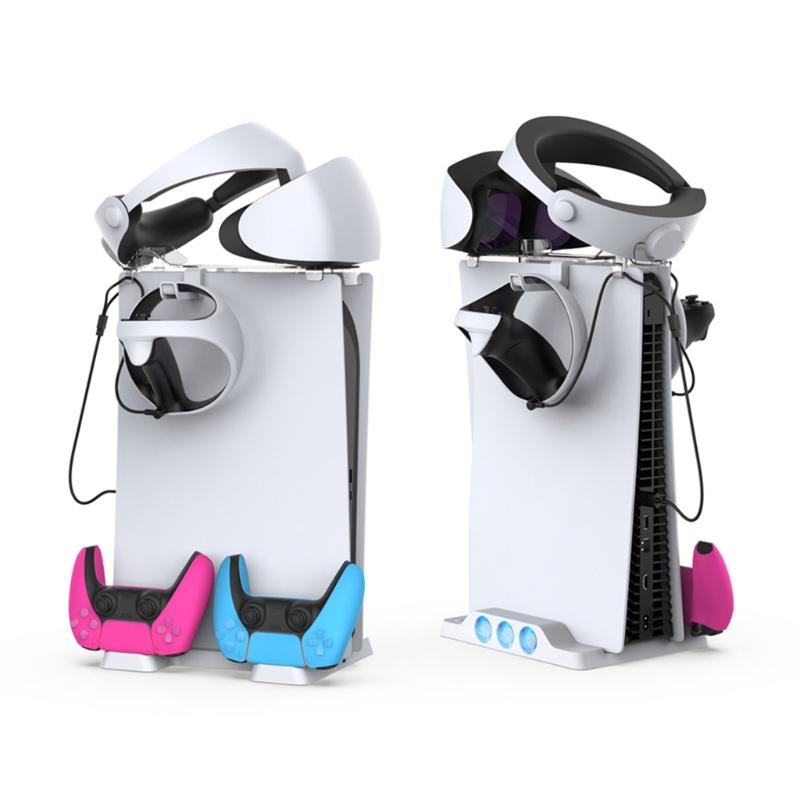 Game Console Charging Stand VR Display Glasses Holder with Charging Cable VR Hanger For Game Accessaries