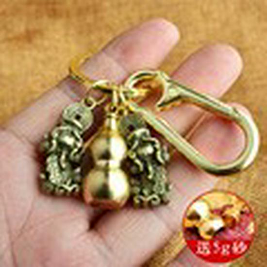 Подвеска из латуни в форме тыквы со знаком зодиака и брелоком Pixiu — креативные украшения в стиле зодиака