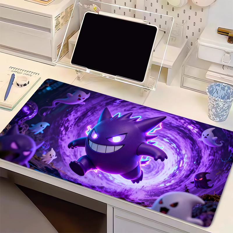 Mouse Pad P-Pokemon Gengar Computer Keyboard Pad Carpet Large Gaming Accessories Office Laptop Mousepad PC Gamer Desk Mat Table