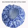 Waterproof Double Layer Bath Cap Anti-Fouling Shampoo Cap Print Hat Shower Cap  Swimming