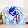 Sonic Outdoor Flannel Throw Blanket - HD Printed Lightweight Soft Warm All-Season Blanket for Sofa, Bed, Travel, Camping 1203019