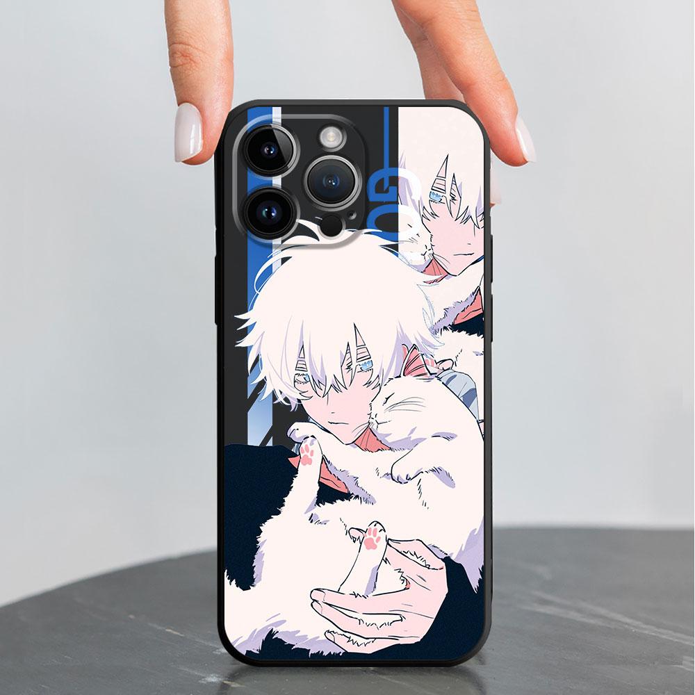 Black Soft Phone Case For Iphone 11 13 Pro 14 Pro Max Se 12 Mini Xs X 8 Plus 7 6s Xr 13pro 11 Pro Coque Jujutsu Kaisen Cover