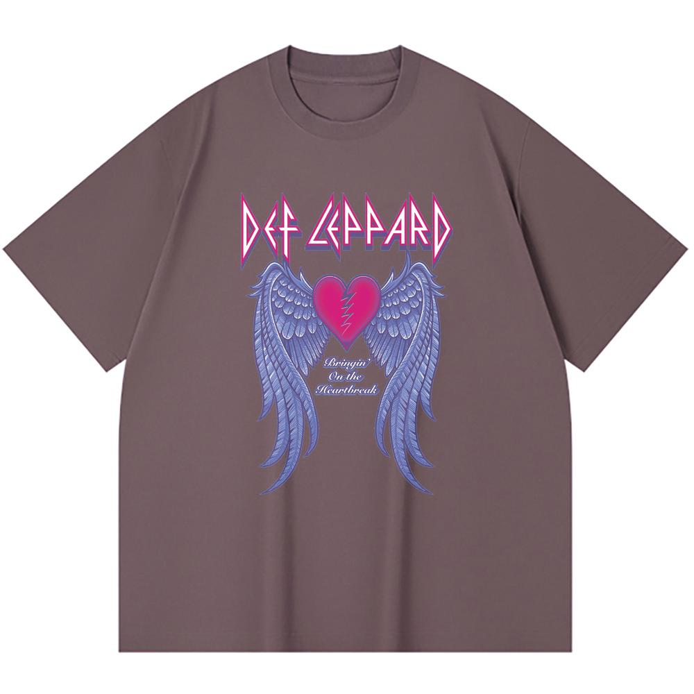 Хлопковая футболка плотностью 230 г/м² 100% Хлопок Heavy Metal Футболка с принтом рок-группы Популярная музыка Унисекс Тяжелая хлопковая футболка