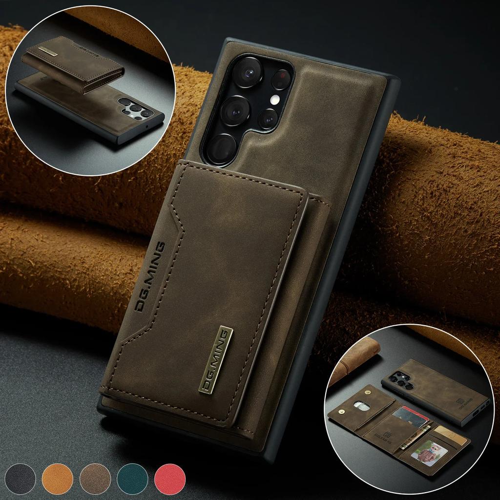 Case For Samsung Galaxy S26 S25 S24 Ultra Plus A57 A37 A56 A36 4G 5G FE Wallet Magnetic Leather Card Holder Pocket Cover