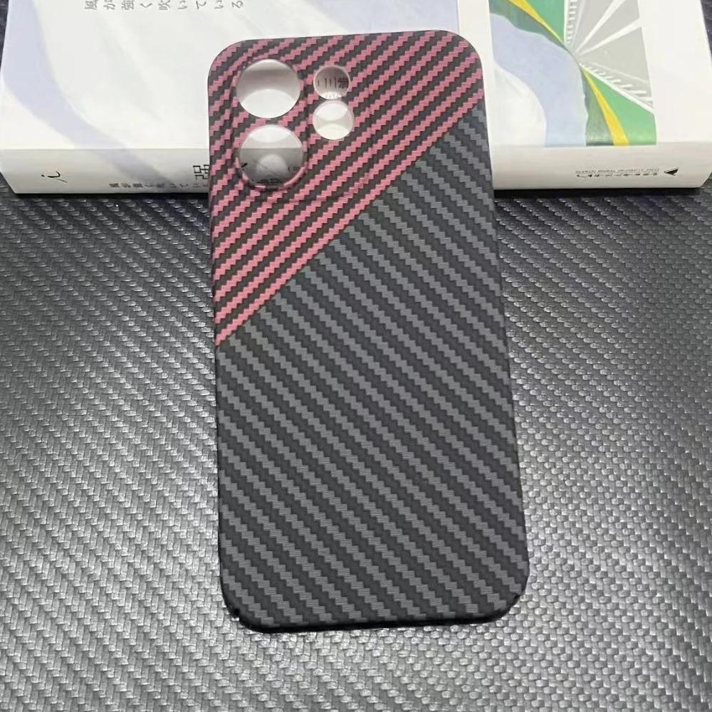 Ультратонкий чехол для телефона с матовым рисунком из углеродного волокна для OPPO Reno 15 15 Pro, Бизнес-чехол из жесткого ПК, Устойчивый к отпечаткам пальцев, Бампер