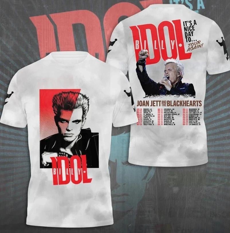 Billy Idol It S Nice Day To Tour 3D Unisex T-Shirt TU84