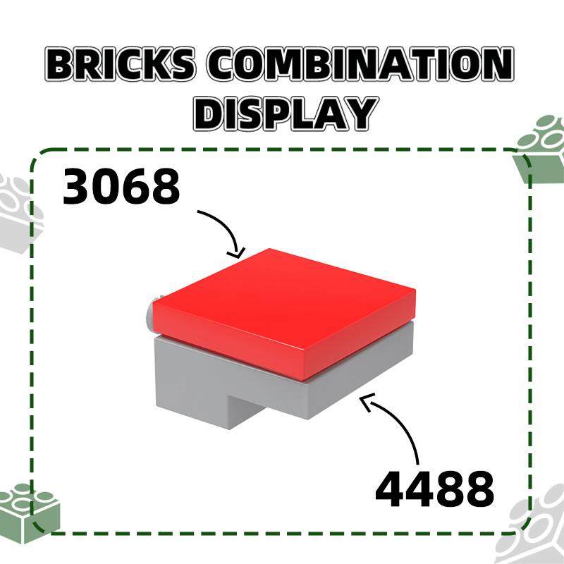 104 шт./лот 4488 Колесный Болт Строительные Блоки Основание Moc Совместимые со всеми Брендами Кирпичиков Детские Игрушки Подарочная Коробка