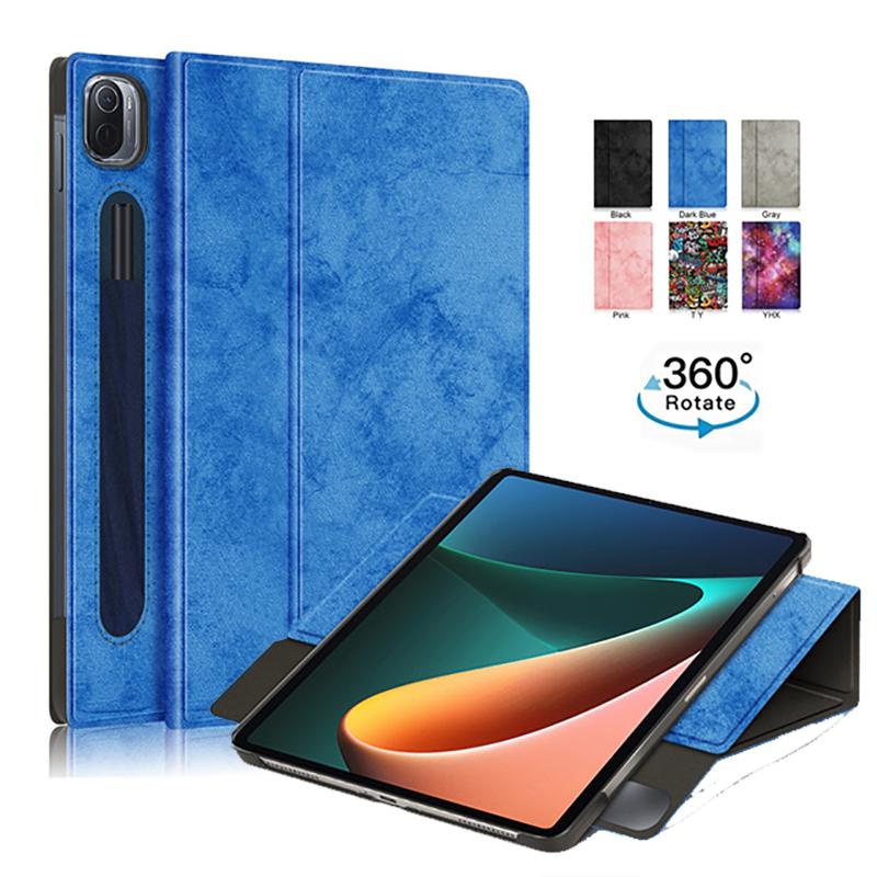 Tablet For Xiaomi MiPad 5 Case 2021 11" 360 Rotation Funda For Xiaomi Pad 5 Pro Cover For Mi Pad 5 Pro With Pencil Holder Case