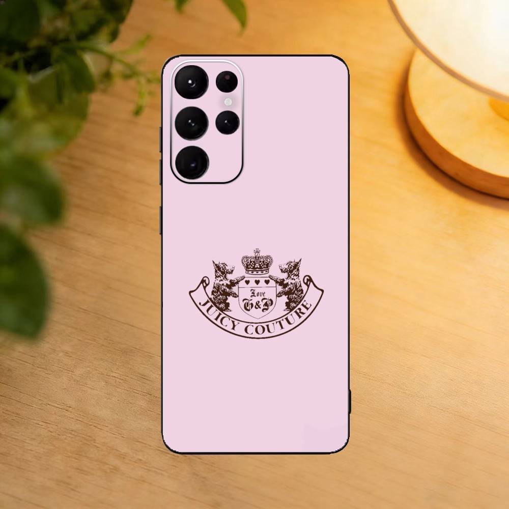 Чехол для телефона J-Juicy C-Couture для Samsung S25, S24, S21, S22, S23, S30, Ultra, S20, Plus, Fe, Lite, Черный корпус
