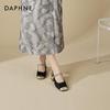Сандалии Daphne New Chinese Style с квадратным носком на массивном каблуке