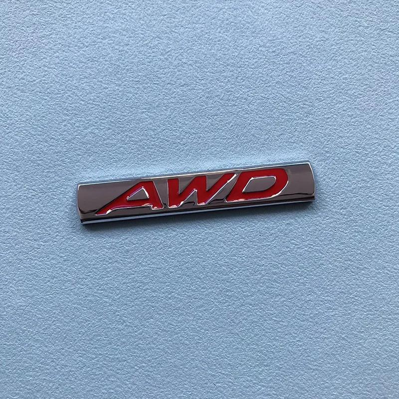 3D Metal 2.0 2.5 AWD Logo Letters Car Trunk Emblem Badge Decal 2.5 AWD Sticker Accessories
