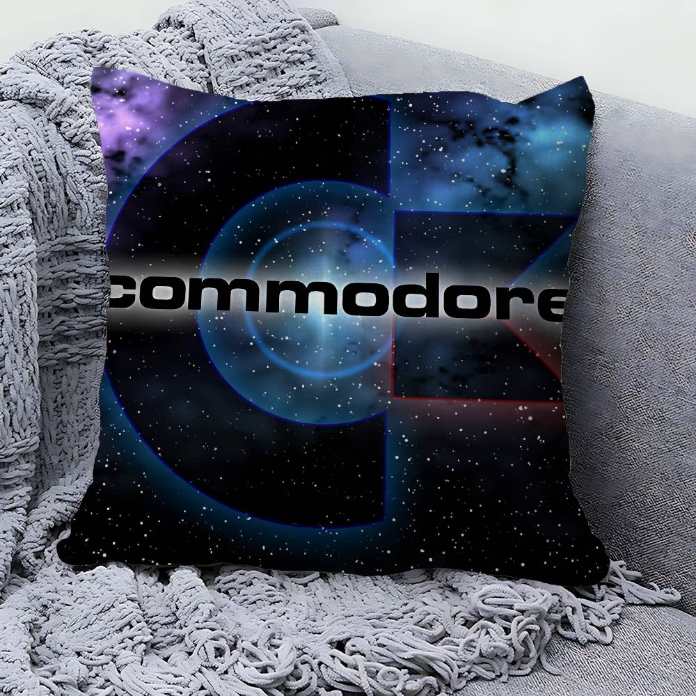 Подушка с логотипом C-CommodoreS Подарок Декор для дома и офиса Спальня Диван Автомобильная Подушка Чехол 45x45