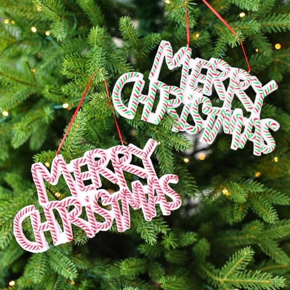 English Letter Merry Christmas Letter Pendant Plastic Xmas Tree Ornaments  Christmas Tree