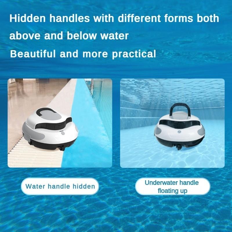 Быстрая зарядка и длительный срок службы робот для бассейна беспроводной полностью автоматический всасывающий аппарат для бассейна 324*321*171 мм