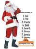 Santa Claus Plus Size Extra Thick Christmas Costume - Classic Style