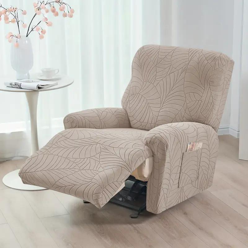 Split Recliner Sofa Covers Elastic Stretch Relax Armchair Cover Non-Slip Reclining Single Sofa Slipcovers Living Room