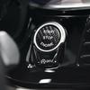 Car Engine Carbon Fiber button sticker Emblem Shell For BMW F F10 F07 F20 F21