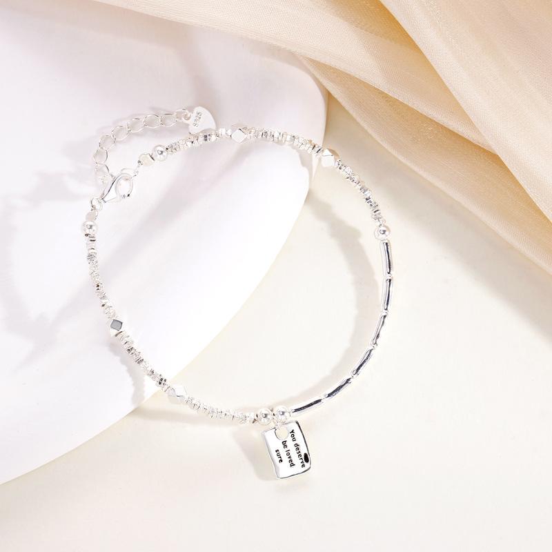 Квадратный брендовый браслет с бамбуковым звеном, неправильной формы, женский модный браслет высокого класса, подарок для женщин