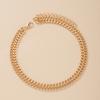 Hot-selling fashion accessories, new jewelry, women's high-end gold niche chain, double-layer anklet.