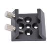 Finder Scope Dovetail Mounting Base Aluminium Alloy Telescope Finderscope Mount Bracket with M4 Hole and 1 4in Thread