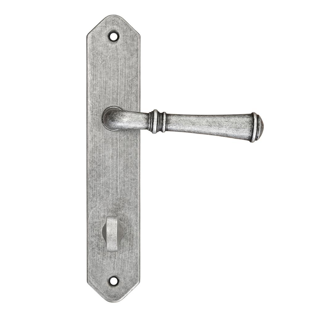 HAMILTON door handle with toilet plate 72mm ANTIQUE NICKEL