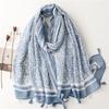 88*180cm Women Scarf Shawl Cotton Linen Feeling Tassel Pashmina Muslim Hijab Wrap Lady Viscose Scarf