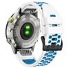 Для Garmin Fenix 7X/7X Pro/6X ремешок для часов Quickfit 26 мм, трехрядные отверстия, двухцветный силиконовый ремешок