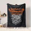 1pc Basketball Net Blanket, Lightweight Flannel Throw Blanket for Sofa, Bed, Travel, Camping, Living Room, Office, Couch081