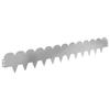 Lawn Edging 10 Pcs 103 X 15 Cm Steel Silver