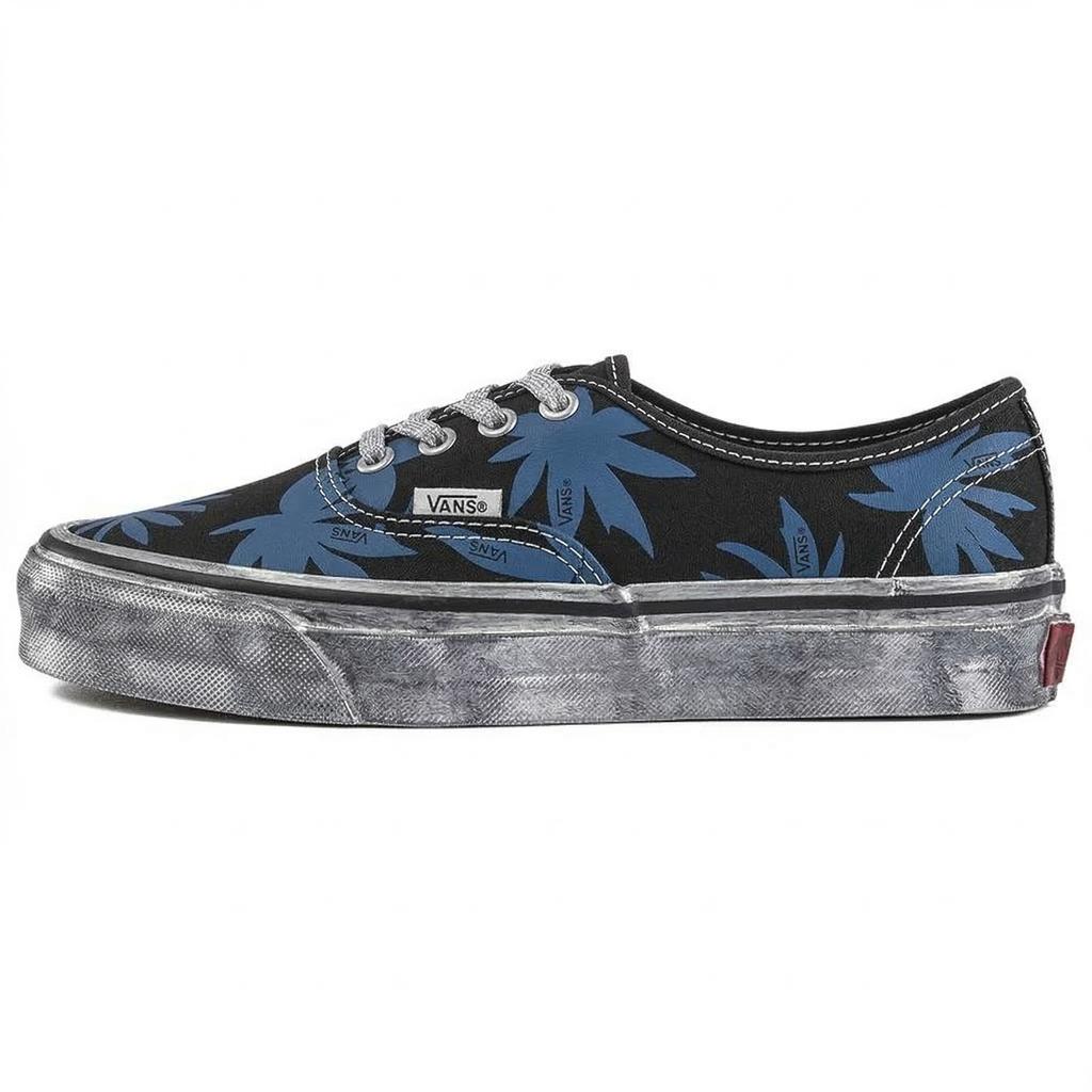 Vans Оригинальные скейтбордические кроссовки 44 размера, унисекс, черные с синим, VN000DB8CJI1